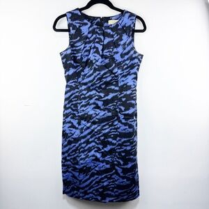 Michael Kors {Michael Michael Kors} Black & Purple Animal Print Dress Size 6